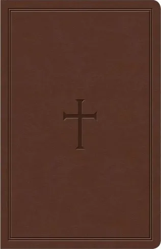 Anglais, Bible, King James Version, gros caractères, similicuir, brune