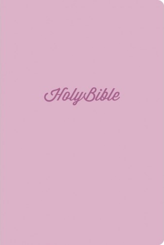 Anglais, Bible King James Version, brochée slim, rose