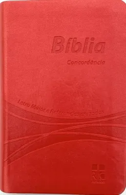 Portugais, Bible Almeida révisée et corrigée, rose, tranche blanche