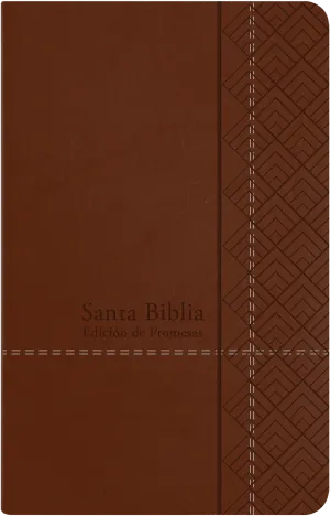 Espagnol, Bible RV 1960, Edición de Promesas, café, letra gigante, palabras de Jesús en rojo -...