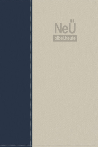 NeÜ bibel.heute, Taschenausgabe, Kunstleder, zweifarbig blau/grau