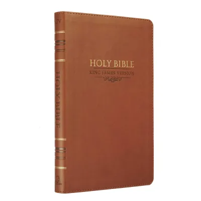 Anglais, Bible, King James Version, similicuir, marron, Gift & Award