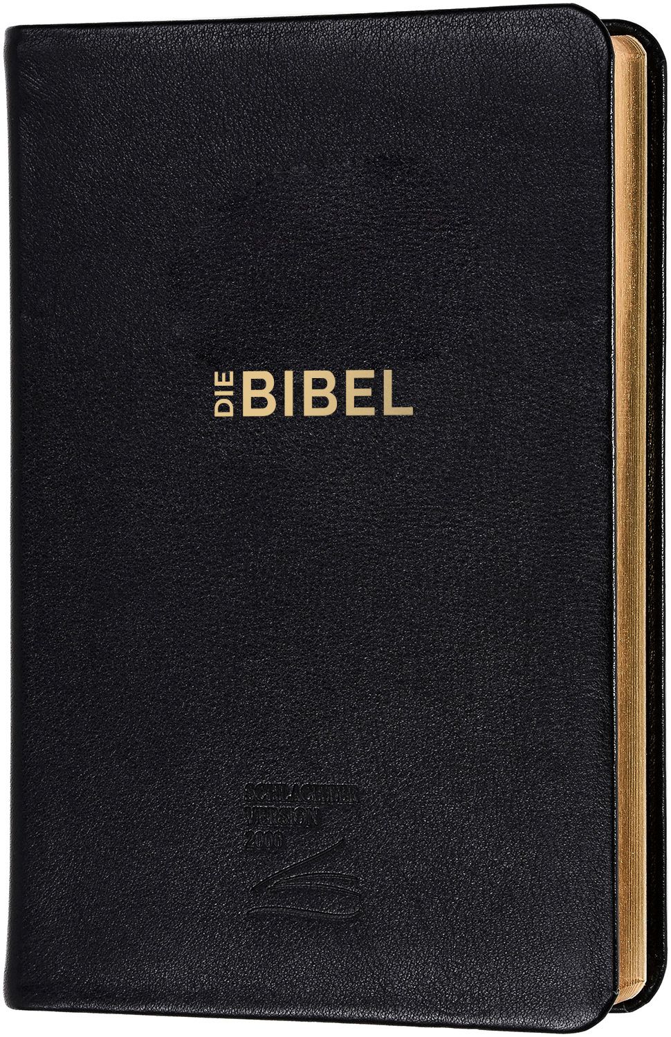 Schlachter 2000 Bibel Taschenausgabe mit Parallelstellen, Kalbsleder-Einband (flexibel), schwarz...