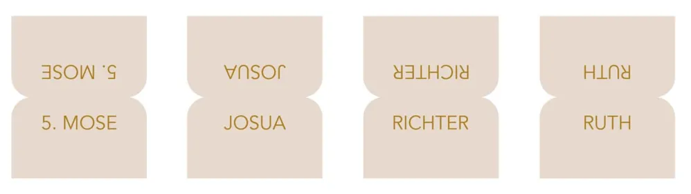 Bibel-Griffregister Cremefarben mit Goldveredelung