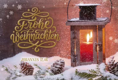 8 Minikarten Weihnachten Fotomotive veredelt