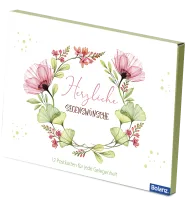 Postkartenbox „Lovely“ - 12 verschiedene Postkarten in einer Box mit Magnetverschluss