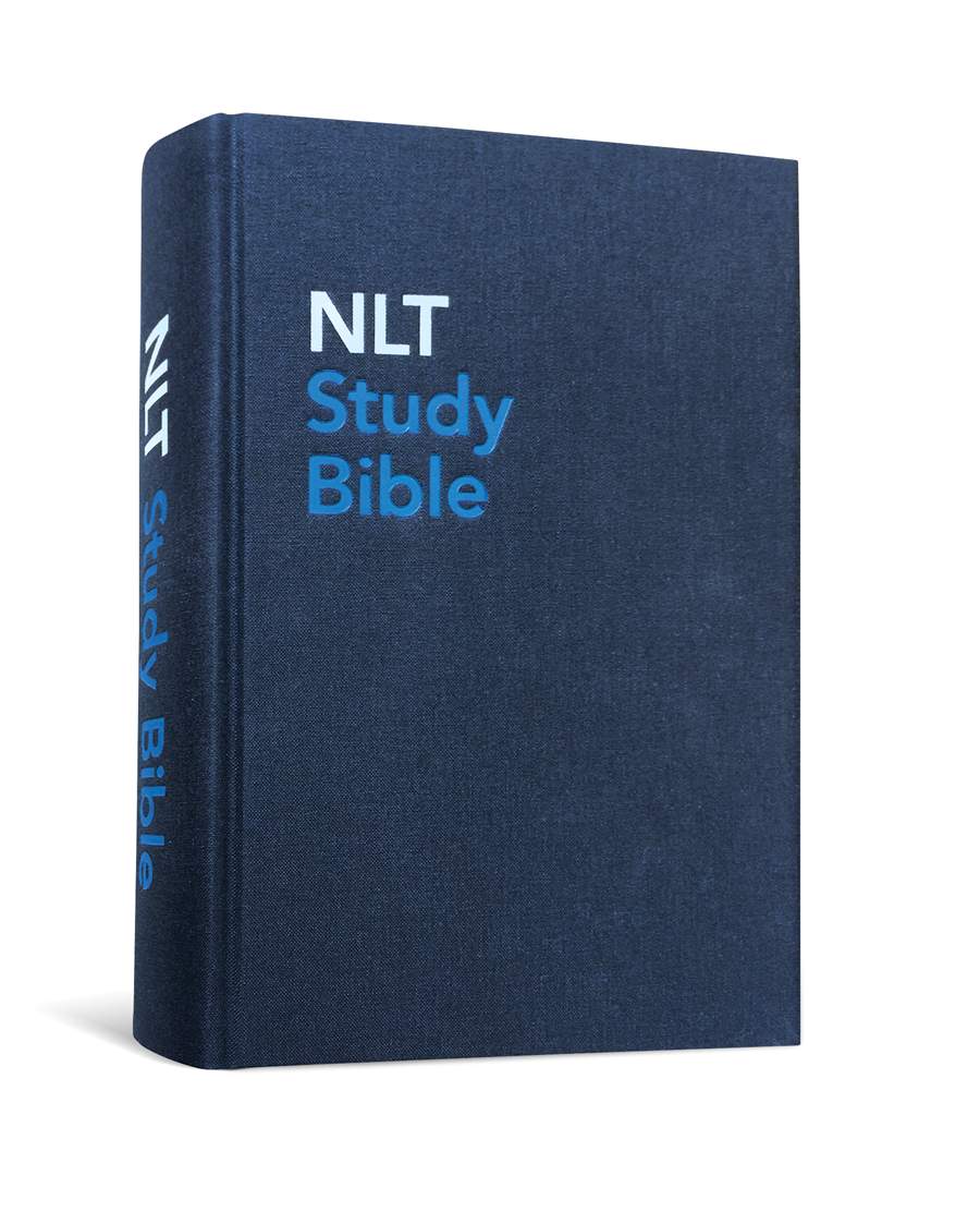 Anglais, Bible, New Living Translation, NLT Study Bible, reliée toilée, bleue