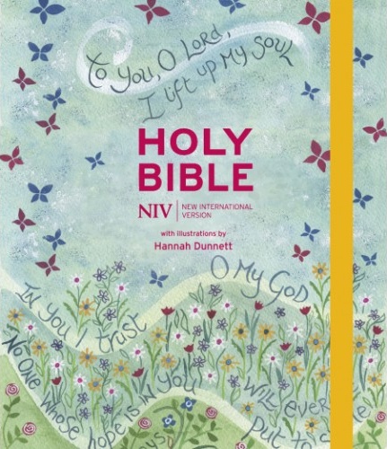 Anglais, Bible Journal de bord New International Version, couverture illustrée papillons, avec...