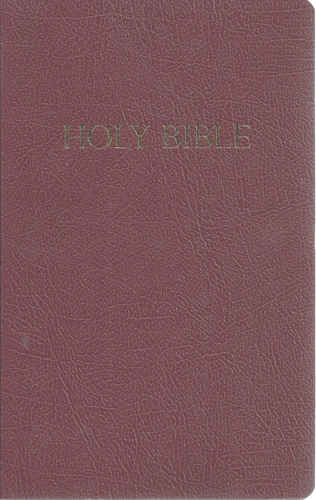 Anglais, Bible, King James Version, KJV, Gift & Award - similicuir, bordeaux