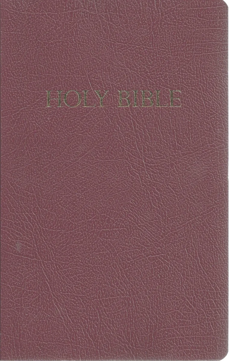 Anglais, Bible, King James Version, KJV, Gift & Award - similicuir, bordeaux
