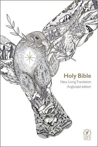 Anglais, Bible New Living Translation, couverture illustrée colombe au rameau