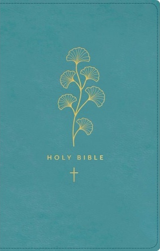 Anglais, Bible New Living Translation, souple, similicuir, turquoise