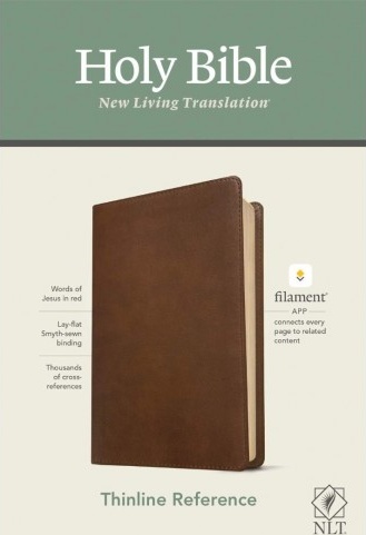 Anglais, Bible de référence New Living Translation, similicuir souple, brune