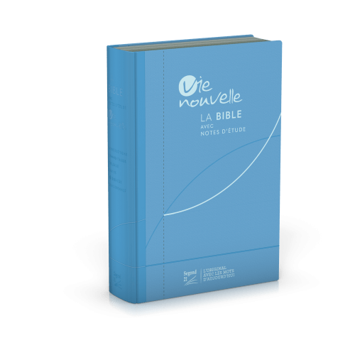 Bible d'étude Vie nouvelle, Segond 21 - couverture souple, toile bleue, tranches argentées
