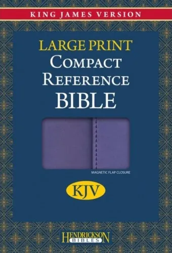 Anglais, Bible, King James Version, Large Print, Compact Reference Bible with Flap, Lilac