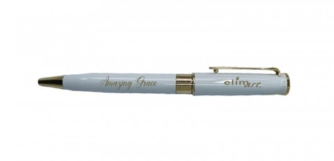 Stylo blanc dans un mini coffret - Amazing grace