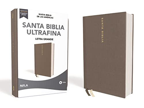 Espagnol, Bible Nueva Biblia de Las Américas, ultrafine, grands caractères, cartonnée, grise