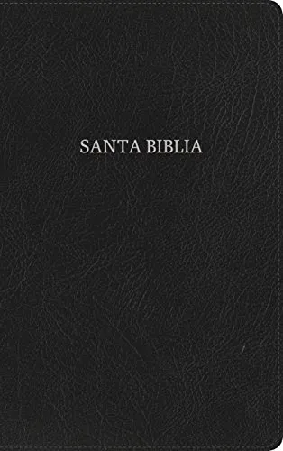 Espagnol, Bible Reina Valera 1960, ultrafine, fibrocuir, noire, onglets