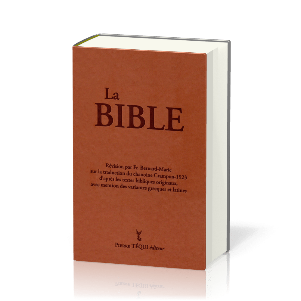 Bible Crampon 1923 révisée 2023 - couverture marron