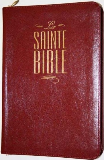 Bible Segond 1880 révisée, compacte, bordeaux - Esaïe 55, couverture souple, vivella, avec onglets
