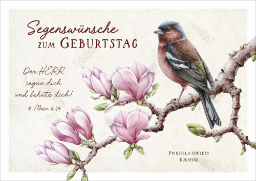 Postkarte Der Herr segne dich und behüte dich ! - Vogel