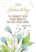 Postkarten Lovely Zum Geburtstag - Philipper 4,13