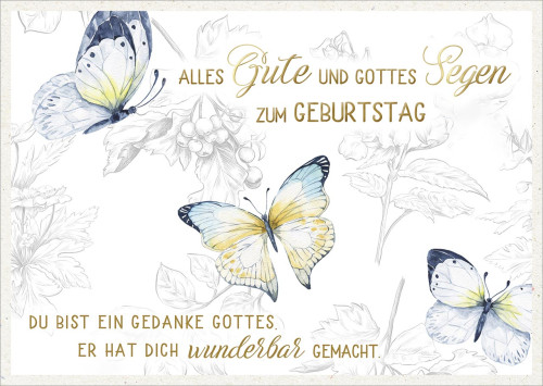 Postkarte Du bist ein Gedanke Gottes