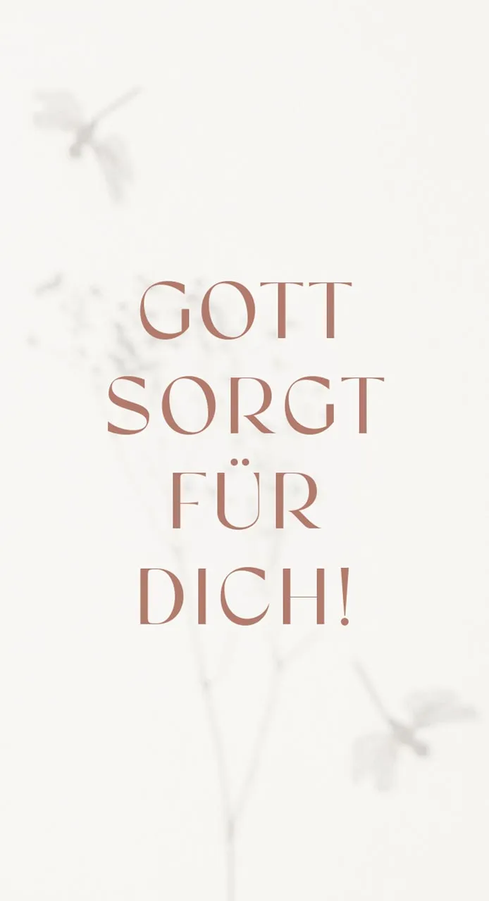 Metallschild Gott sorgt für Dich