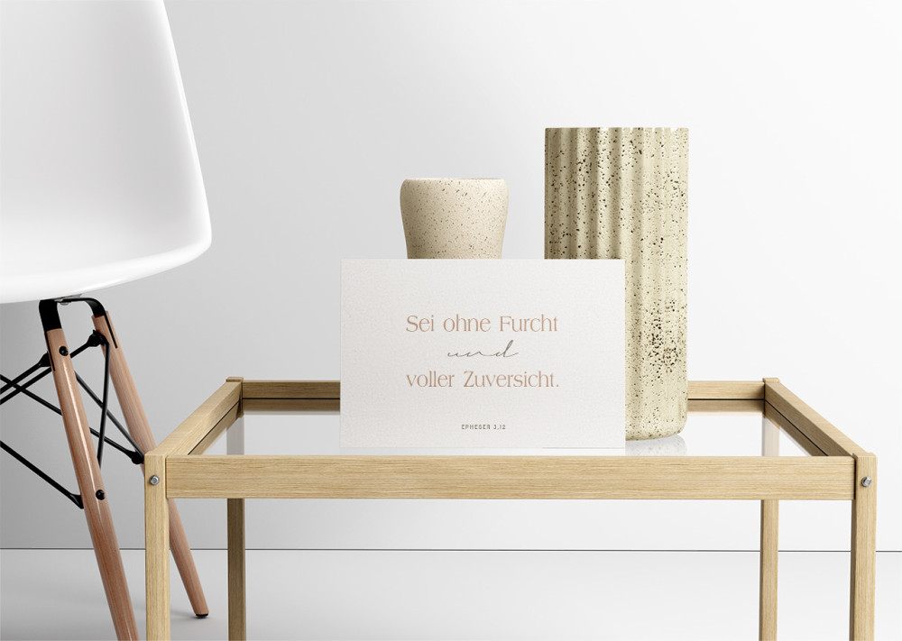 Postkarten alive Sei ohne Furcht