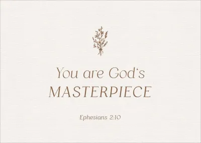 Postkarten alive You are God`s Masterpiece