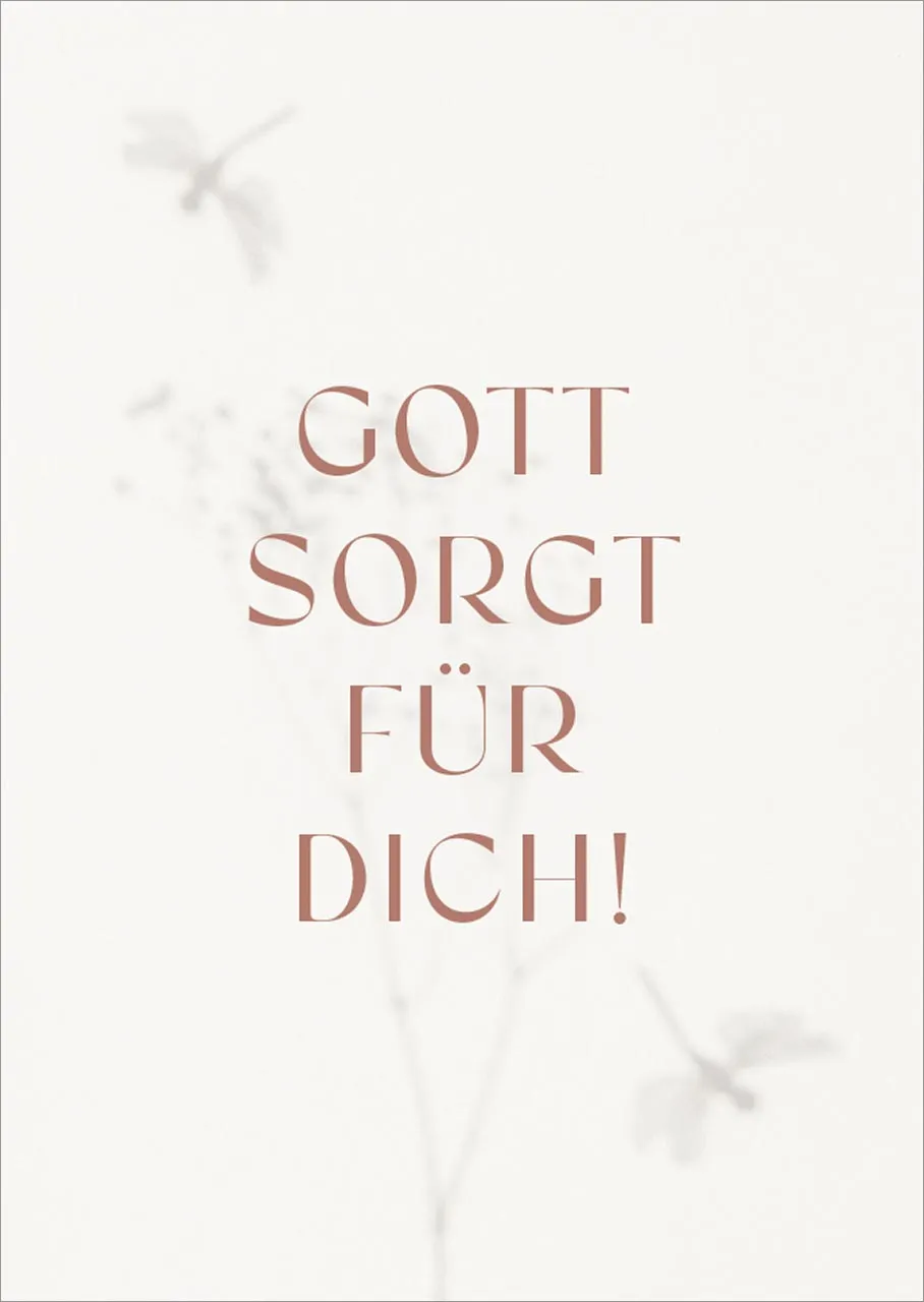 Postkarten alive Gott sorgt für Dich!