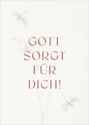 Postkarten alive Gott sorgt für Dich!