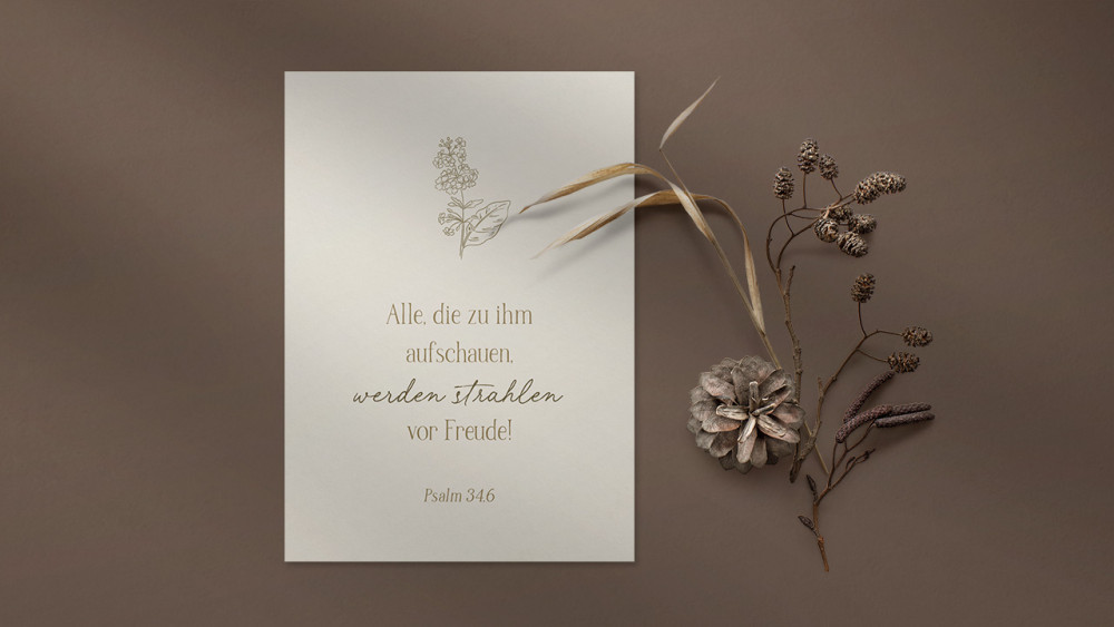 Postkarte alive alle die zu ihm aufschauen, werden strahlen