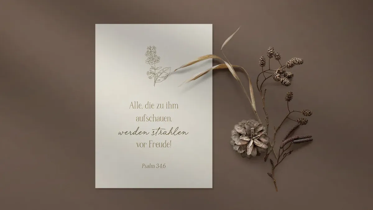 Postkarte alive alle die zu ihm aufschauen, werden strahlen