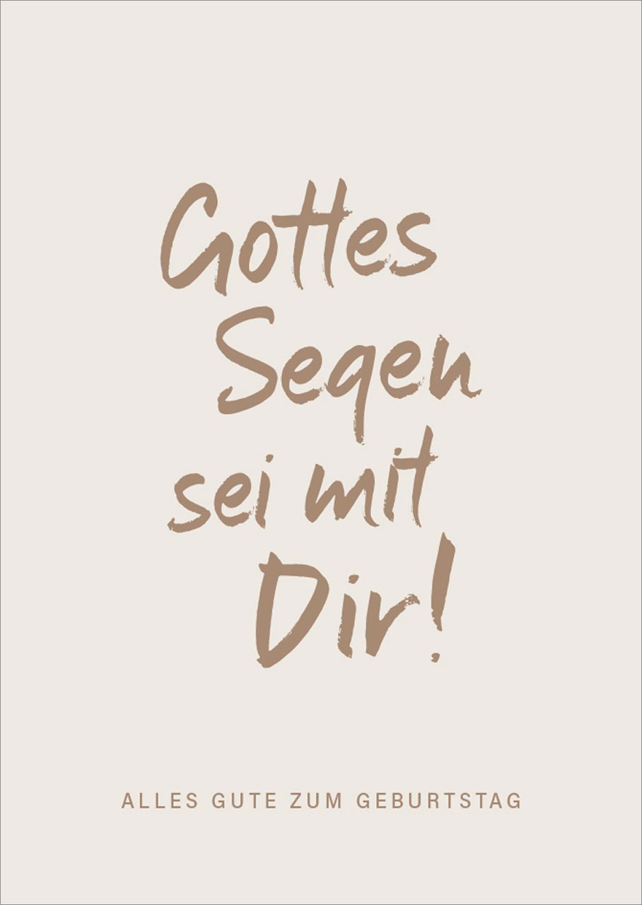 Postkarte alive Gottes Segen sei mit Dir!