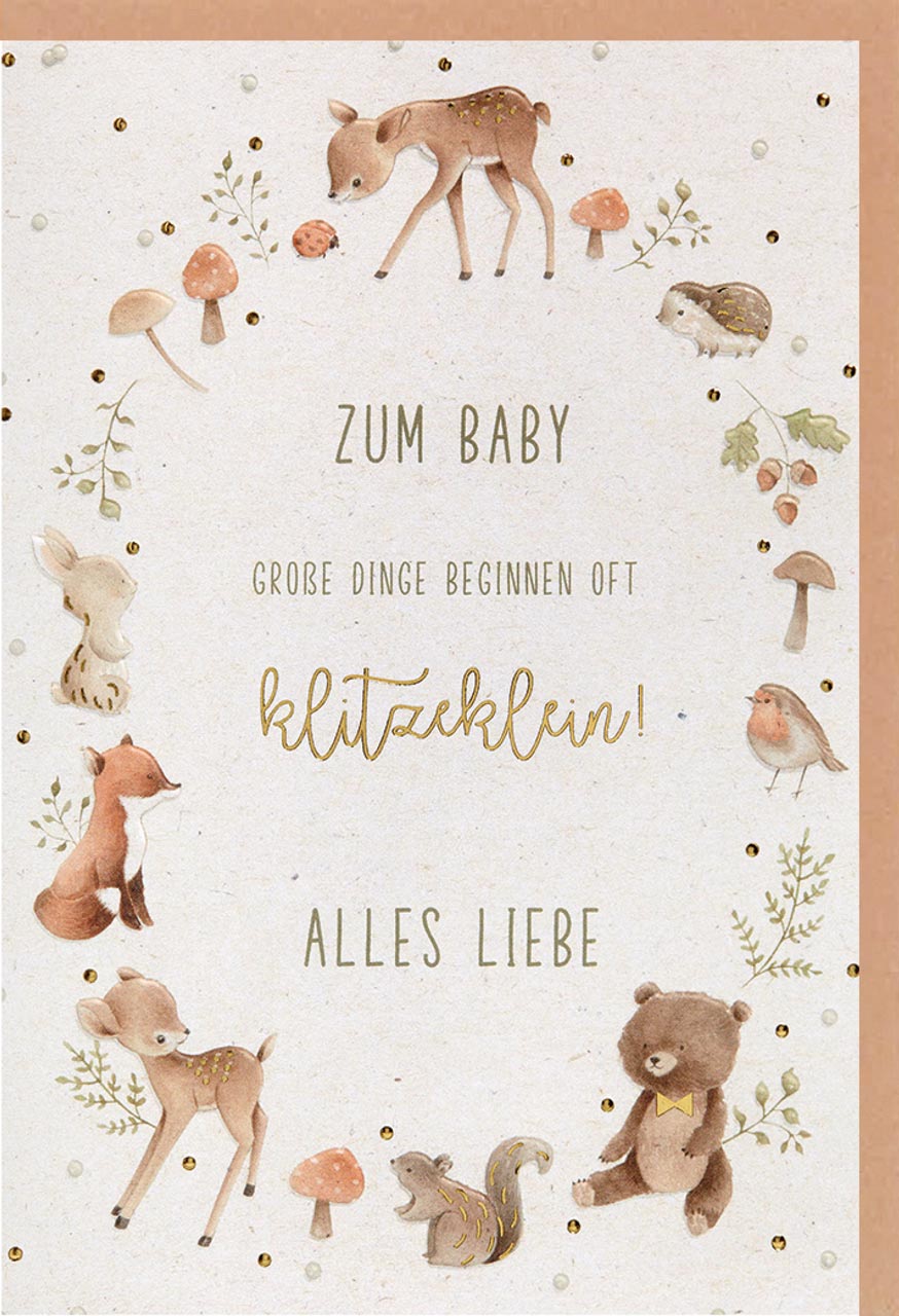 Faltkarte Zum Baby