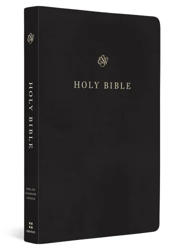 Anglais, Bible, English Standard Version, moyen format, similicuir noir - ESV Gift and Award...