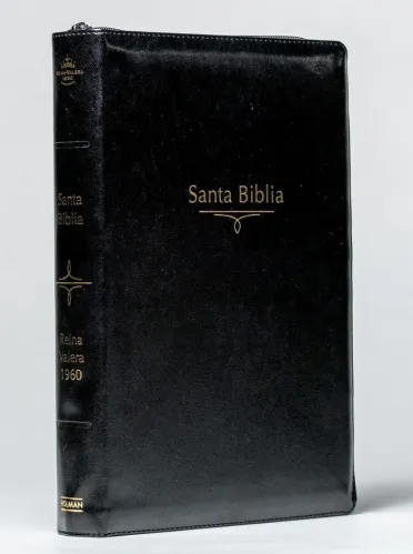 Espagnol, Bible, Reina Valera 1960, très grands caractères, noire, fermeture éclair et onglets