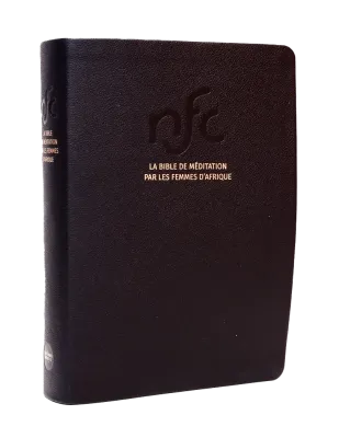 Bible NFC, Bible de méditation par les femmes d'Afrique - cuir noir, tranche or,coffret, paroles...