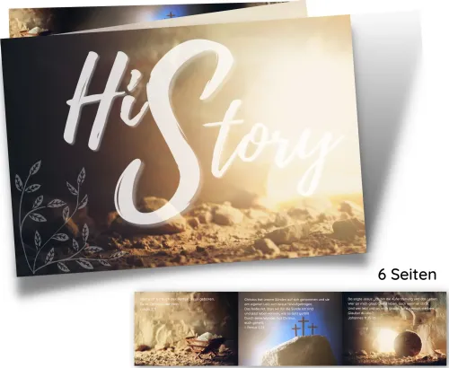 "His Story - History" - Verteilflyer