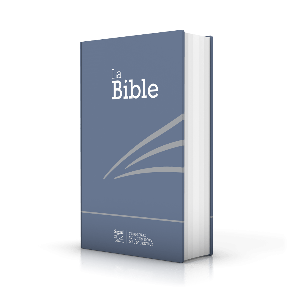Bible Segond 21 compacte - couverture rigide skivertex bleu métallisé