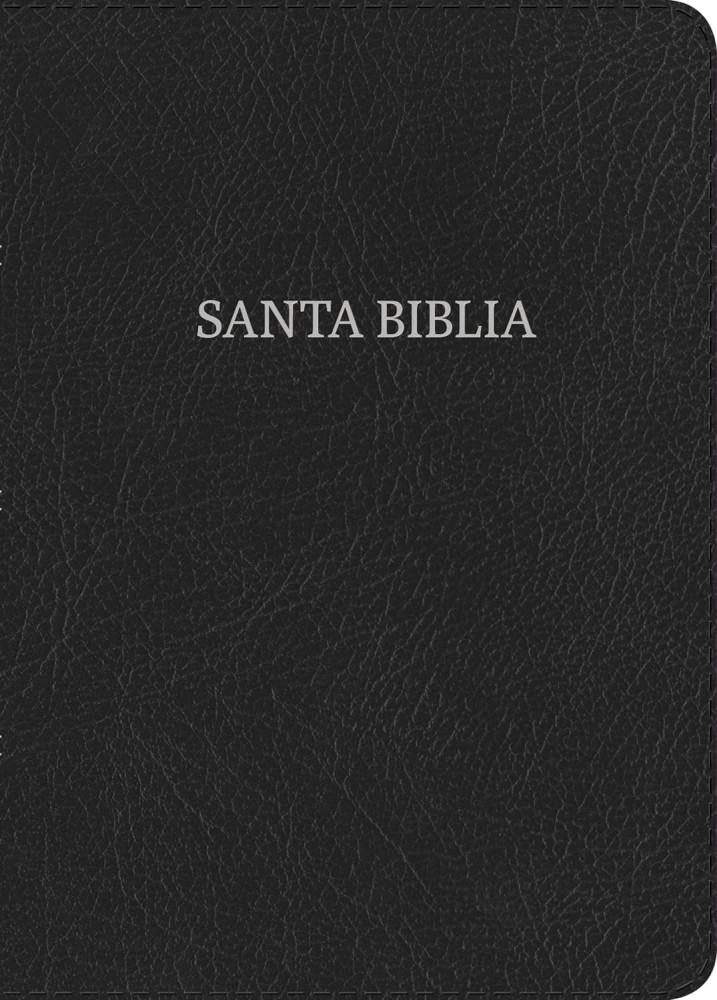 Espagnol, Bible, Reina Valera  1960, gros caractères, moyen format, fibrocuir souple noire,...