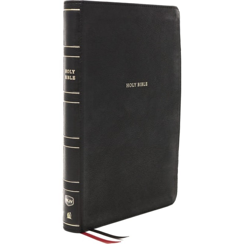 Anglais, Bible, New King James Version, grand format, noir, paroles de Jésus en rouge, références...