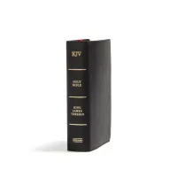 Anglais, Bible de référence, King James Version, gros caractères, compact,similicuir, noire - KJV...