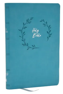 Anglais, Bible NKJV, similicuir souple turquoise, paroles de Jésus en rouge - NKJV, Value Ultra...