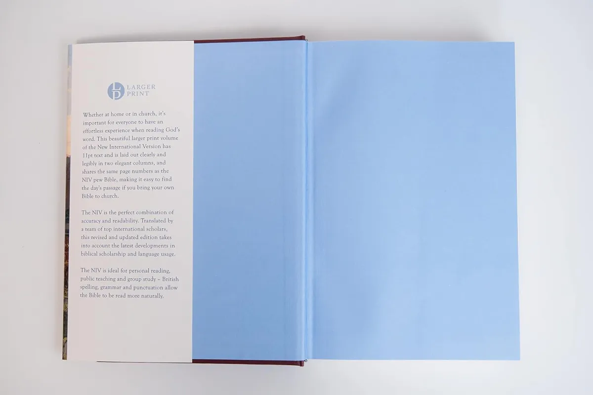 Anglais, Bible, NIV, Larger Print, Gift Hardback