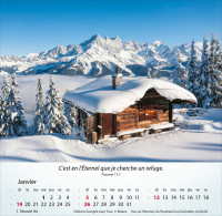 Montagnes, Merveilles de la création - Calendrier de table