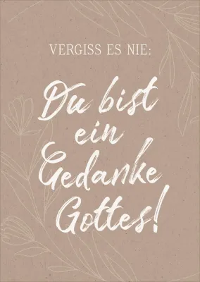 Postkarten Gedanke Gottes