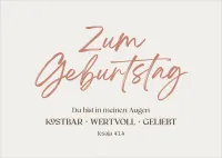 Postkarten kostbar - wertvoll - geliebt - Jesaja 43.4