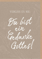 Faltkarte alive Vergiss es nie - Psalm 139:14-18